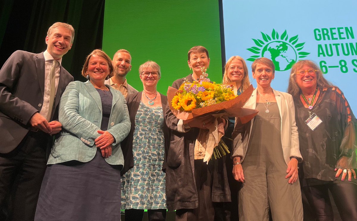 The Green Party (@thegreenparty) on Twitter photo “Radical optimism. That’s what our party is all about!”
The standing ovation started before <a href="/CarolineLucas/">Caroline Lucas</a> made it to the stage as members paid tribute after her decades of service to the Green Party 👏 🙏 #GPC24 “Radical optimism. That’s what our party is all about!”
The standing ovation started before <a href="/CarolineLucas/">Caroline Lucas</a> made it to the stage as members paid tribute after her decades of service to the Green Party 👏 🙏 #GPC24