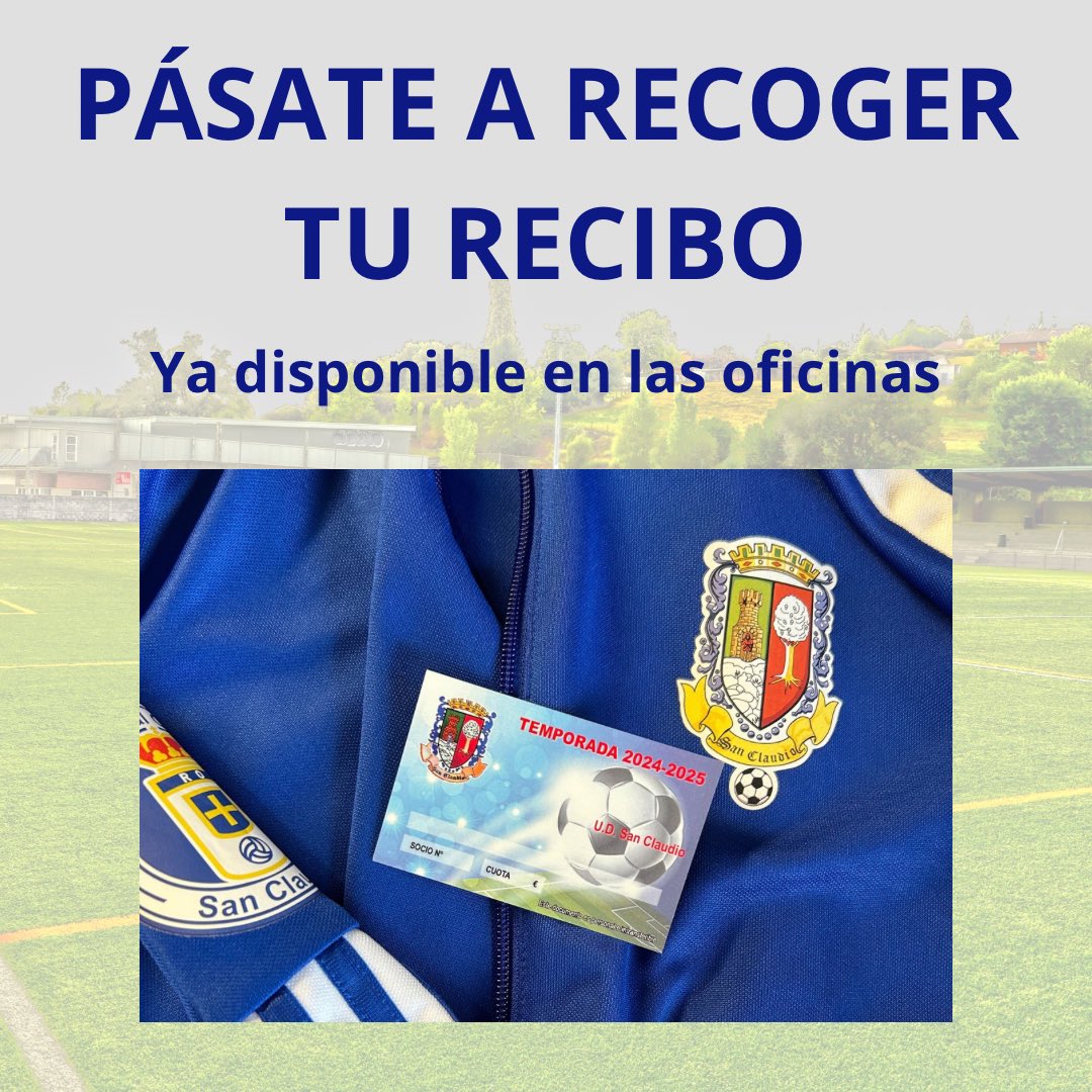 Ya disponible en las oficinas! Ya eres socio? Pues pasate a recogerlo💛
Si aun no lo eres, A QUE ESPERAS? En las oficinas te esperamos para inscribirte