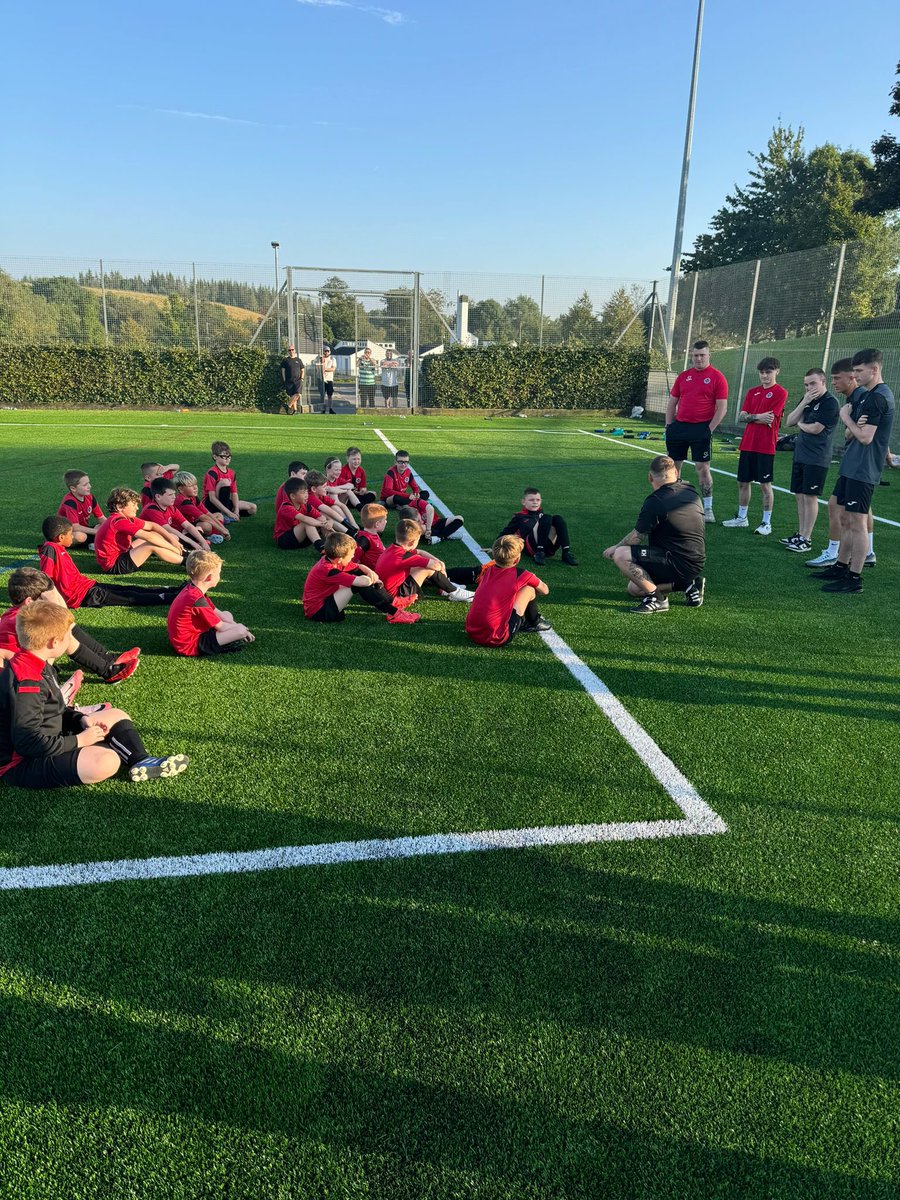 Another lovely night to come down and hand out our free season tickets this time to our St Peter’s FC 2015’s, massive thanks to current first team players Sam Hunter, Murray Reid, Lewis Kenmore &amp; Jay Bett who also spoke to the boys about coming through the pathway at our club.