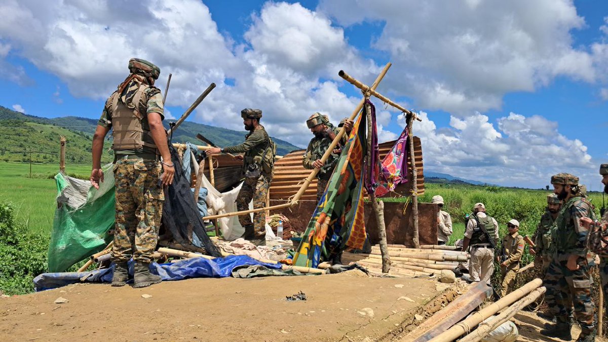 manipur_police's tweet image. Today (06.09.2024), Kuki militants have deployed long-range rockets among the civilian population in 02 (two) locations of Bishnupur District, in one of which one senior citizen civilian, RK Rabei (78) of Moirang Phiwangbam Leikai, expired and 06 (six) other civilians were