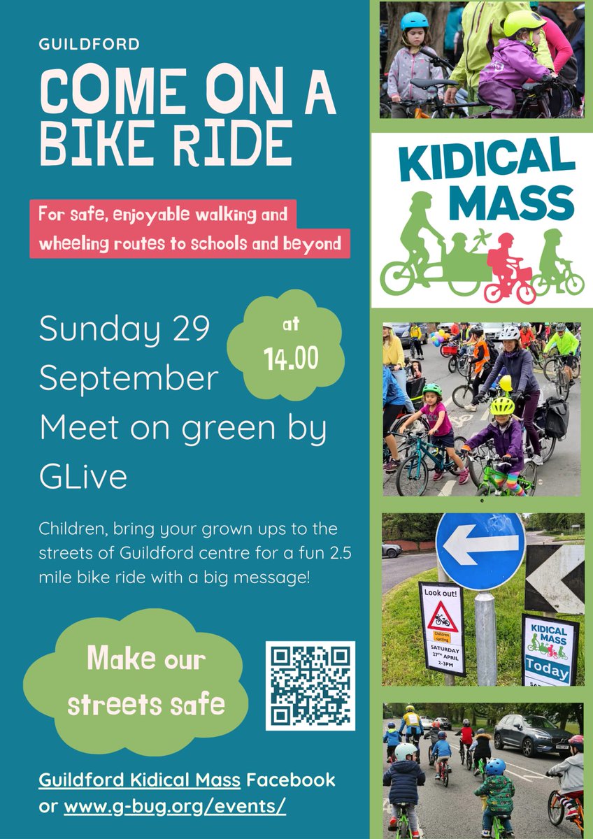 Our next ride is on 29th September - come along!! 
#streetsforeveryone #streetsforkids
