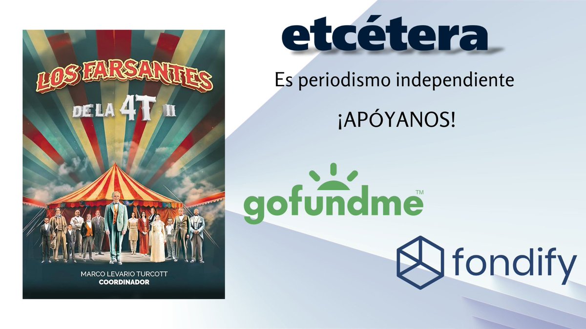 Ustedes conocen la seriedad y calidad de nuestro trabajo periodístico. 
Para seguir adelante, hemos abierto una campaña de fondeo en Go Fund y Fondify. 
Gracias por su generoso apoyo.
shorturl.at/VyRDr
gofund.me/8eb377e6