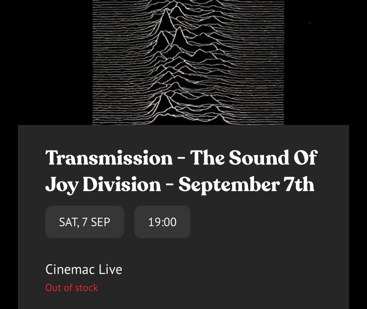 Tomorrow is sold out! Thank you to everyone that got tickets!