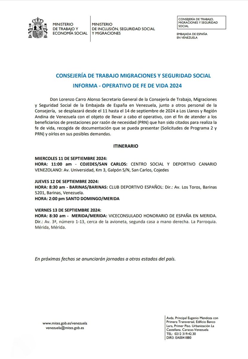 Consulado General de España en Caracas tweet media