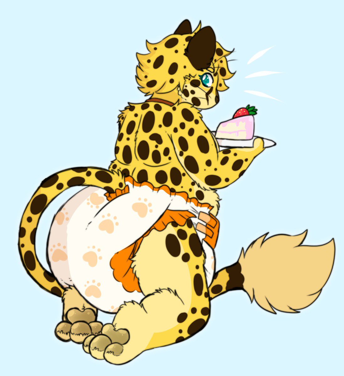 here's the full image from my avatar! chubby characters look really cute all padded up, huh....~🧡

art by @.SpaceRingz