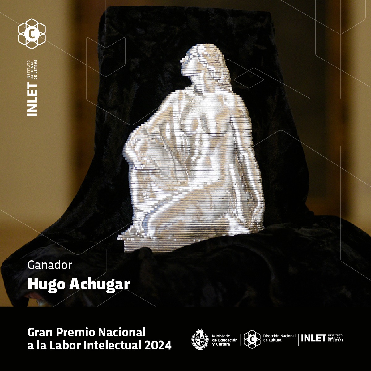 Encantados de anunciar el ganador del Gran Premio Nacional a la Labor Intelectual 2024 ¡Felicidades al docente, investigador, gestor cultural y poeta Hugo Achugar!

Su aporte a la construcción de una institucionalidad cultural lo convierten en esta figura fundamental del Uruguay.