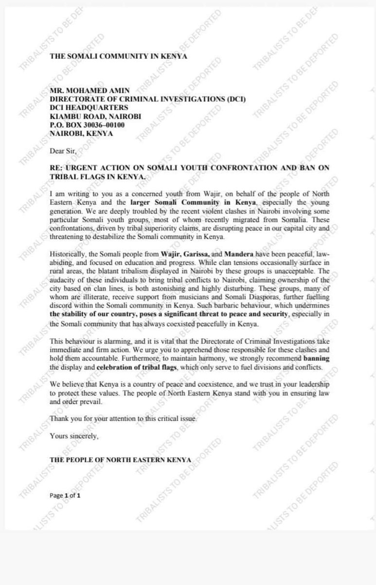Dawlada kenya ayaa mamnuucday calamada qabiilada Soomaalida Ee xafladaha ku dhigta dalkaasi kenya .waxa kaliyah Ee la ogolyahay ayaa ah maalinta Calanka Soomaaliyeed .