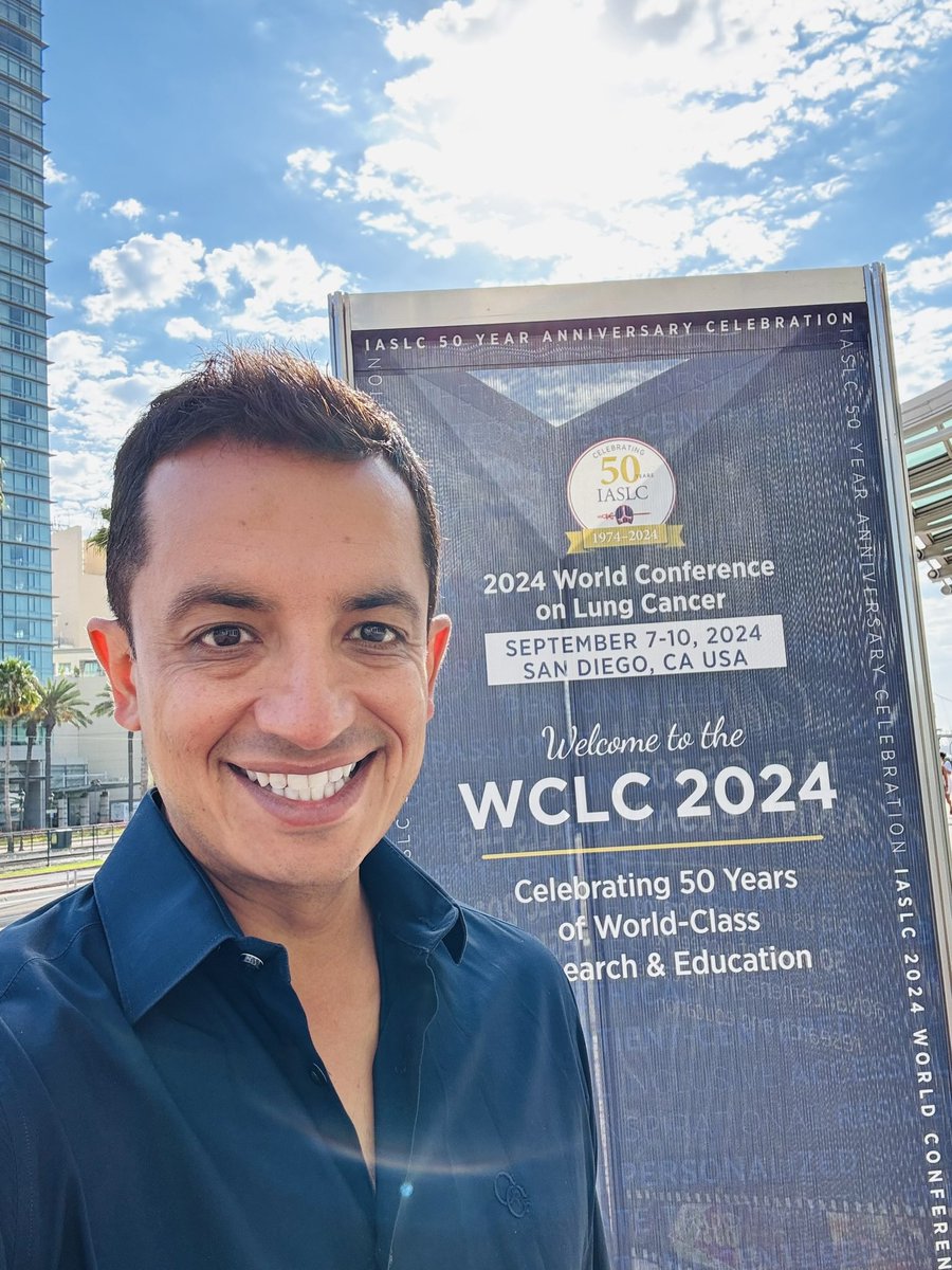 Great to be at #WCLC24 with the lung cancer community to share advances in research and care. Even more special with the <a href="/IASLC/">IASLC</a> 50 year celebrations this year!