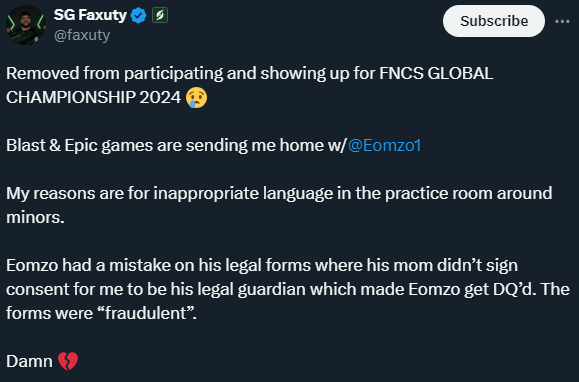 Fortnite Comp Report tweet media