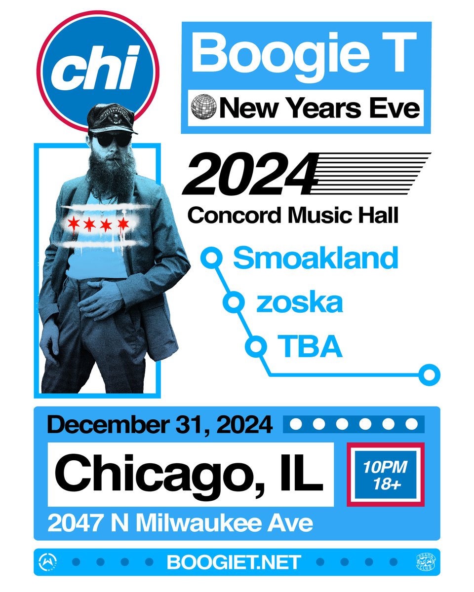 RINGIN IN THE NEW YEAR IN CHI-TOWN 🪩

See y’all at Concord Music Hall with <a href="/SmoaklandBeats/">Smoakland</a> and <a href="/zoskaflavor/">zoska</a>