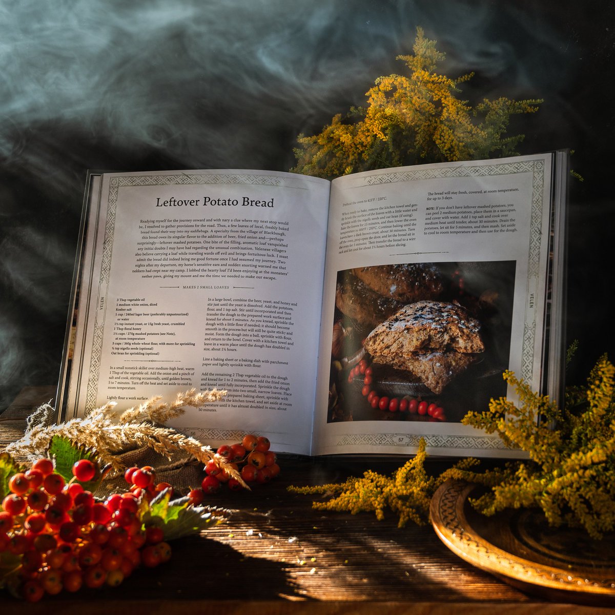 Summer is slowly ending... so the season for hearty soups &amp; stews is coming! We have a funny saying in Poland - that you should eat a chunk of bread together with soup, otherwise you won't eat your fill - so our potato bread from The Witcher Official Cookbook might come in handy!