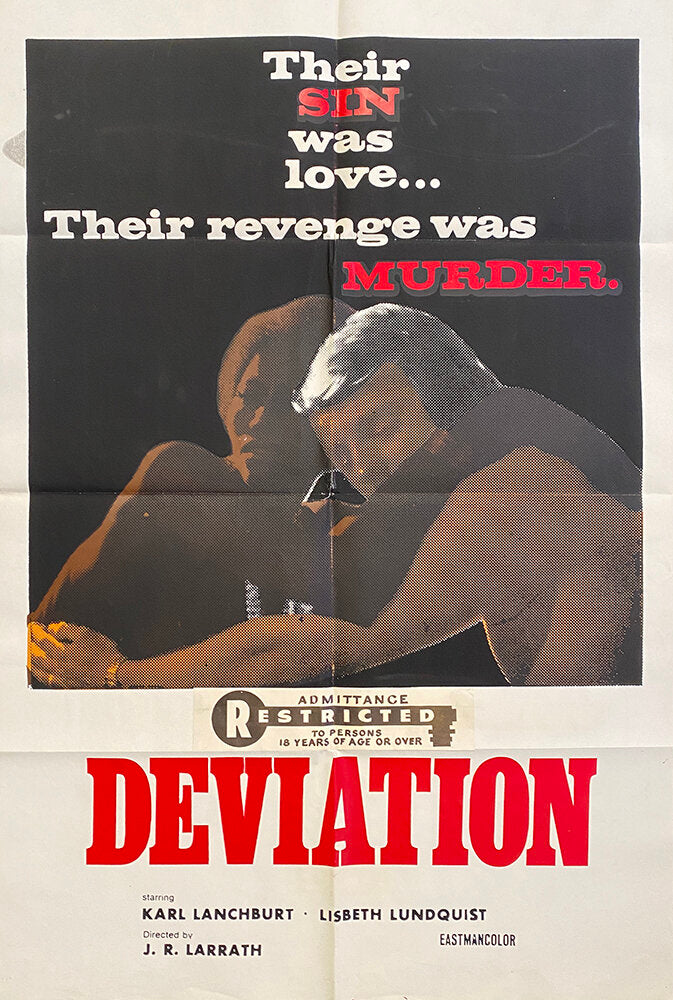 TheFilmFair's tweet image. USA film poster for #Deviation (1971 - Dir. #JoséRamonLarraz) #KarlLanchbury #LisbetLundquist #SibylaGrey