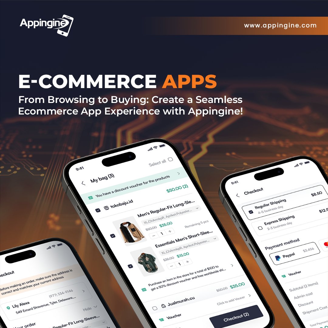 Appingine's tweet photo. 𝗔𝗽𝗽𝗶𝗻𝗴𝗶𝗻𝗲 bring your e-commerce vision to life with our expert #AppDevelopment team. We've got you covered from intuitive UI/UX to scalable solutions!
𝗘𝗹𝗲𝘃𝗮𝘁𝗲!
https://t.co/MCOBVRhwOM
☏🇺🇸(800) -453-1297
#AppDev #Cheney #Goodfirms @mobileappdaily
#ECommerceApps https://t.co/nH8sdDVmk0