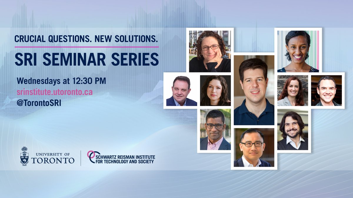 Schwartz Reisman Institute (@torontosri) on Twitter photo 📢 We're very excited to announce our fall '24 speaker line-up for this year's SRI Seminar Series, with talks by <a href="/dioscuri/">Henry Shevlin</a>, <a href="/LauraCRosella/">Laura Rosella</a>, <a href="/RogerGrosse/">Roger Grosse</a> and more. Seminars take place online every Wednesday at 12:30 PM Eastern Time. Join us!
💡Learn more: uoft.me/aQ2 📢 We're very excited to announce our fall '24 speaker line-up for this year's SRI Seminar Series, with talks by <a href="/dioscuri/">Henry Shevlin</a>, <a href="/LauraCRosella/">Laura Rosella</a>, <a href="/RogerGrosse/">Roger Grosse</a> and more. Seminars take place online every Wednesday at 12:30 PM Eastern Time. Join us!
💡Learn more: uoft.me/aQ2