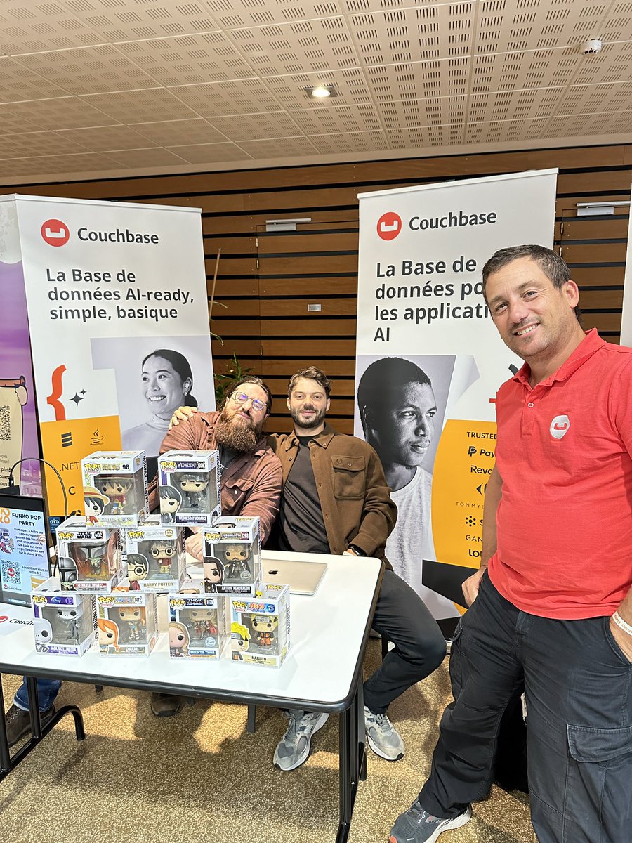 couchbase's tweet image. Had an awesome time today @jugsummercamp in La Rochelle, France! 🇫🇷

Huge thanks to all of the #developers who stopped by to learn more about Capella #DBaaS (and won some Funko pop heads too!). Shoutout to the #Couchbase dream team on the ground: Herve Oliny, @ldoguin, and…