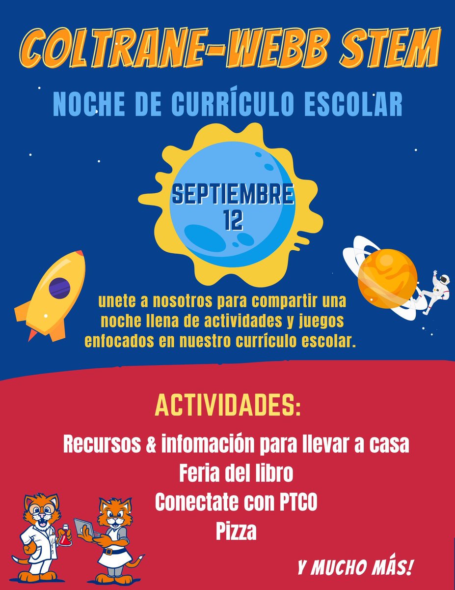 Curriculum Night is next Thursday!  We can't wait to see our Cougars for a night of fun activities, the Book Fair, a pizza dinner, and more!