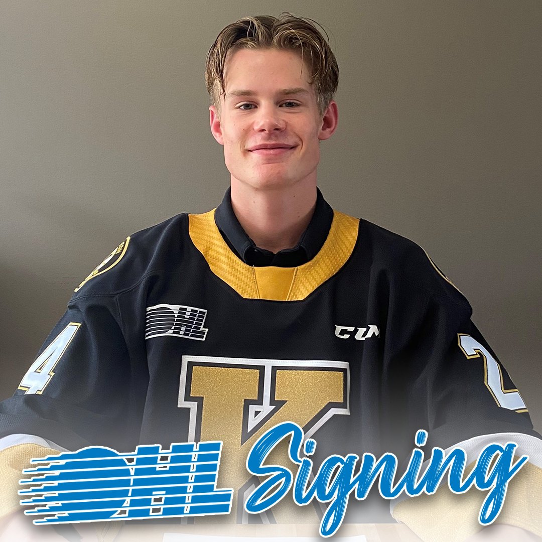 OHLHockey's tweet photo. The @KingstonFronts have signed first round 2024 #OHLU18Draft pick Max Shewfelt to an #OHL Scholarship and Development Agreement. Forward spent last season captaining the @myers_aaa U18 team.

DETAILS ✍️: https://t.co/amdH4zWCHQ https://t.co/6AdKv19CuA