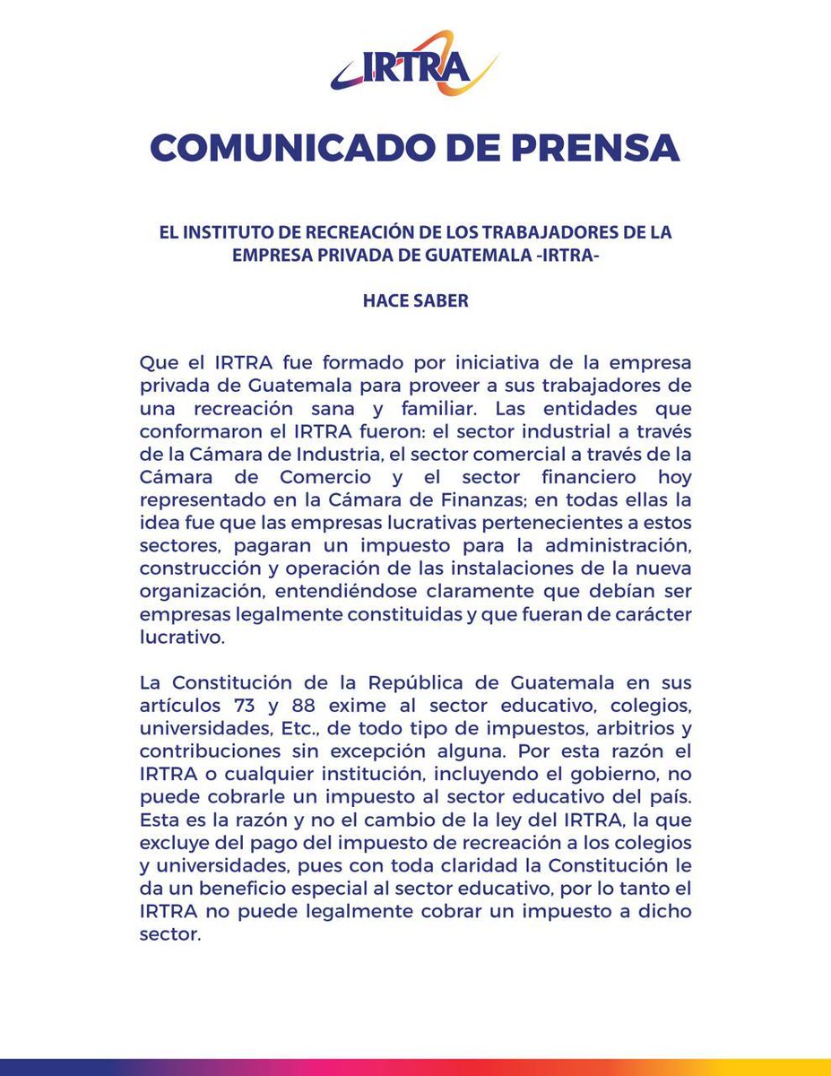 IRTRAfelicidar's tweet photo. Información importante a conocer. 

#IRTRA https://t.co/zPJIA9qUUI
