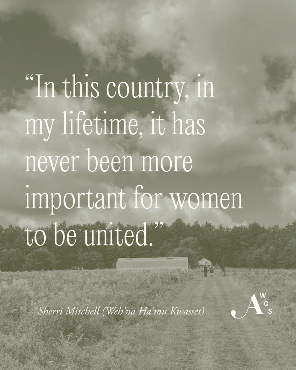 “In this country, in my lifetime, it has never been more important for women to be united.” —Sherri Mitchell (Weh'na Ha'mu Kwasset)

Sherri offered this loving call to action during the @landpeacefoundation’s annual Global Matriarch’s Gathering.

For more: sacredinstructions.life