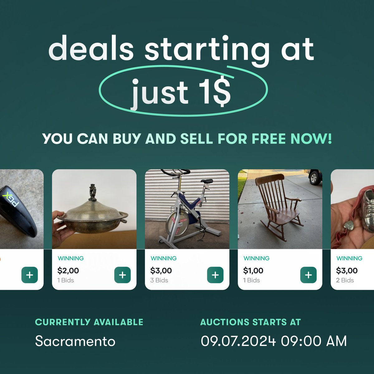 🚨 Don’t Miss Out! 🚨 Tomorrow at 9:00 AM, FleaBid's next local auction is live! 🎉 Incredible items starting at just $1 are waiting for you.  Set your alarms and visit fleabid.com/auction to browse the items today and mark your favorites!
