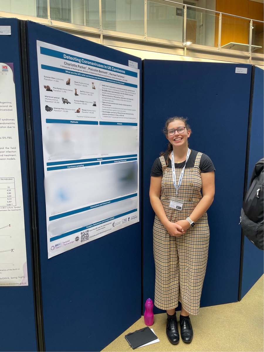 Charlotte Parker (@c_j_parker_) on Twitter photo The 6th International ECVM Conference <a href="/UniofNottingham/">Uni of Nottingham #WeAreUoN</a> has been great so far with fantastic speakers.
I also gave my first poster presentation and have had some great discussions with others working on CoVs! 🦠 🌍🦡🦊🩺
<a href="/OneVirology/">One Virology</a> <a href="/UoNresearch/">Nottingham Research</a> <a href="/NottinghamVets/">University of Nottingham Vet School</a> <a href="/nottm_bbsrc_dtp/">Nottingham BBSRC DTP</a> The 6th International ECVM Conference <a href="/UniofNottingham/">Uni of Nottingham #WeAreUoN</a> has been great so far with fantastic speakers.
I also gave my first poster presentation and have had some great discussions with others working on CoVs! 🦠 🌍🦡🦊🩺
<a href="/OneVirology/">One Virology</a> <a href="/UoNresearch/">Nottingham Research</a> <a href="/NottinghamVets/">University of Nottingham Vet School</a> <a href="/nottm_bbsrc_dtp/">Nottingham BBSRC DTP</a>