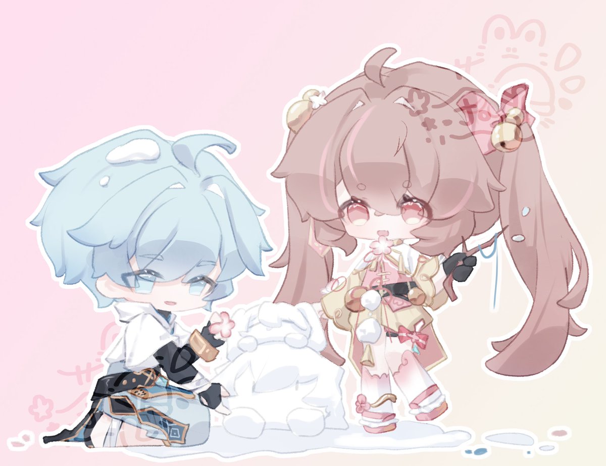 Akeno_Chaji's tweet photo. ▌0907重云生日快乐！❄️
——————————————
♢与你想说的话有太多，每天相伴也都感到不够
就请今天好好休息，把这一刻留给我吧♢
——————————————
「阿几，你哪里搞来的这么多雪绒？堆成你我俩人的小雪人刚刚好！」
「嘿嘿，是秘密…！」
❄️
#来碗云茶怎么样
#GenshinImpactOC #夢女子 https://t.co/0Ai0qDPTiX