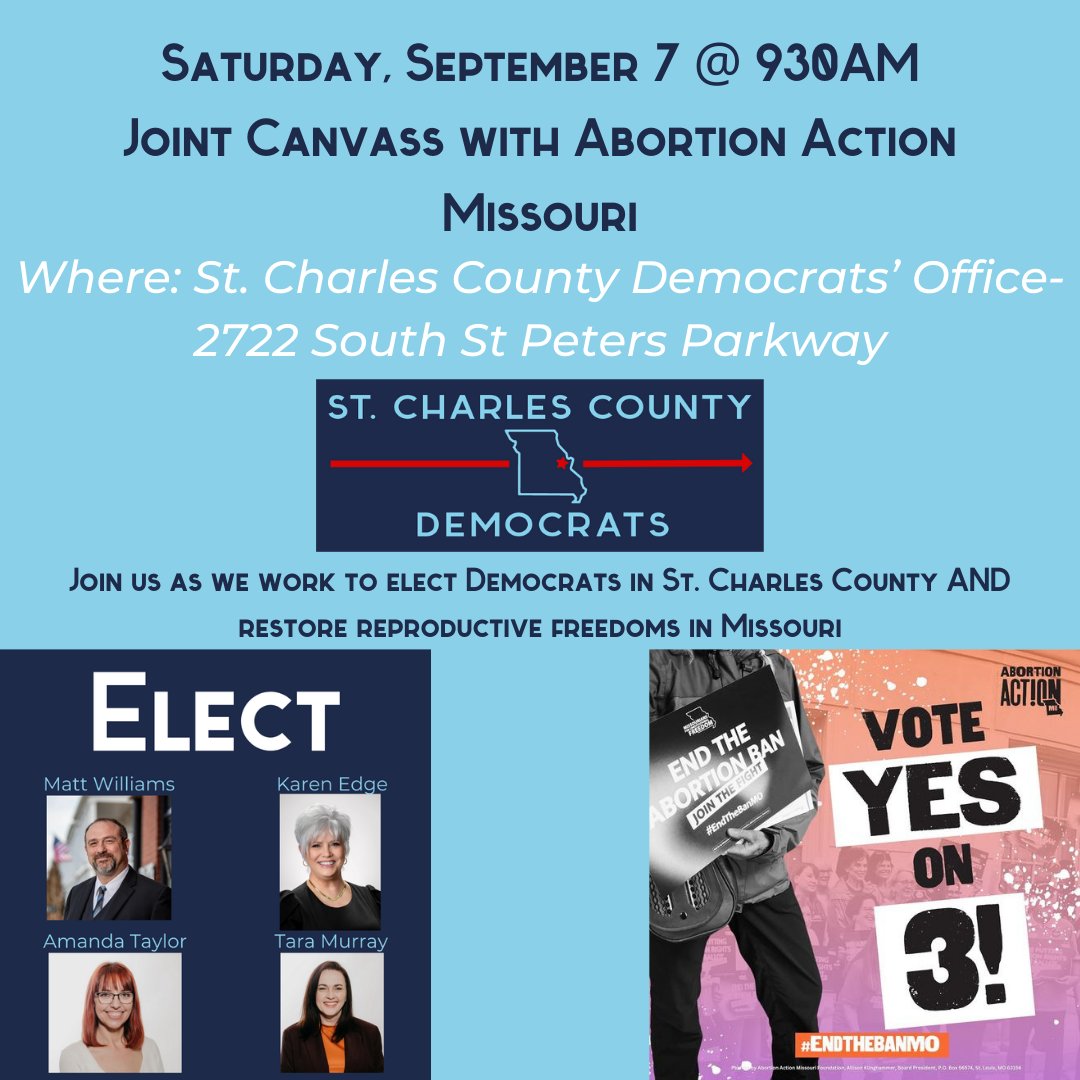 Tomorrow is a great day for canvassing! Support #VoteBlueDownBallott #VoteBlueUpandDownBallot #VoteBlue2024ProtectWomensRights