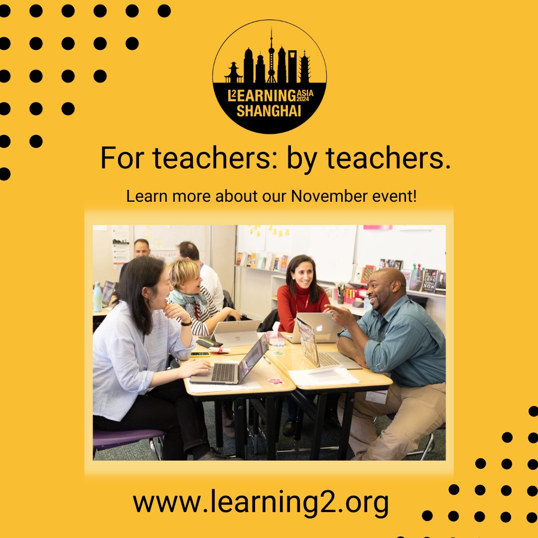 Join us this November in Shanghai! 
Learn more: learning2.org