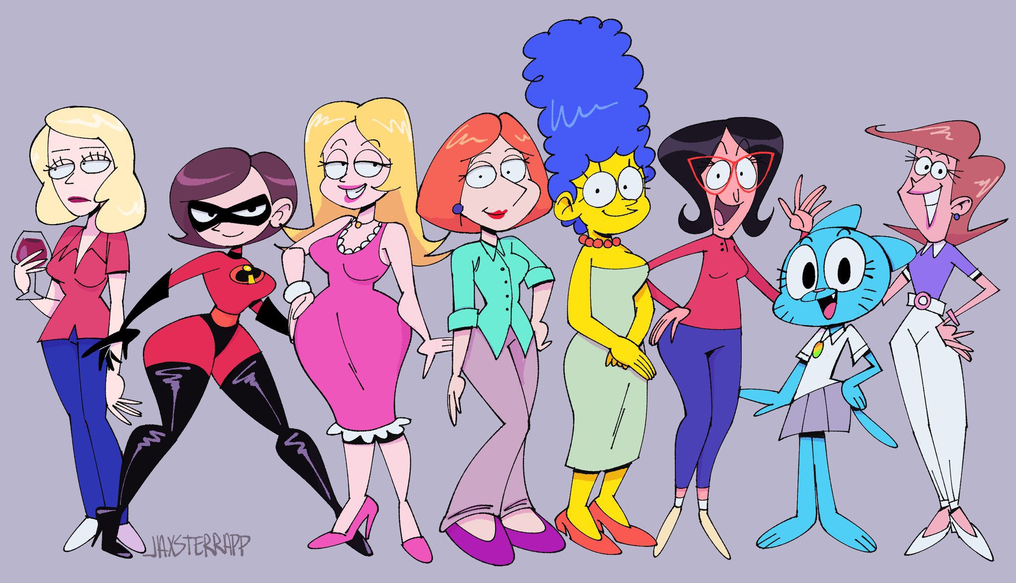 jAx ☹︎ on X: “All the cartoon moms I drew 🤰 https://t.co 
