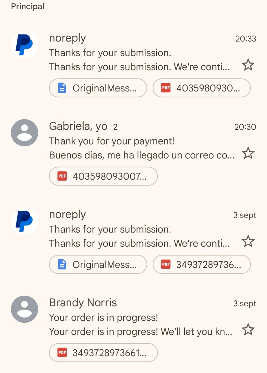 A la cuenta que tengo de contacto no paran de llegarme correos con pedidos desde "mi cuenta" de <a href="/PayPalSpain/">PayPal Spain</a>.

Realmente esta cuenta no la tengo asociada a ninguna cuenta de PayPal. Obviamente se trata de un phising.

¿A alguien más le ocurre?