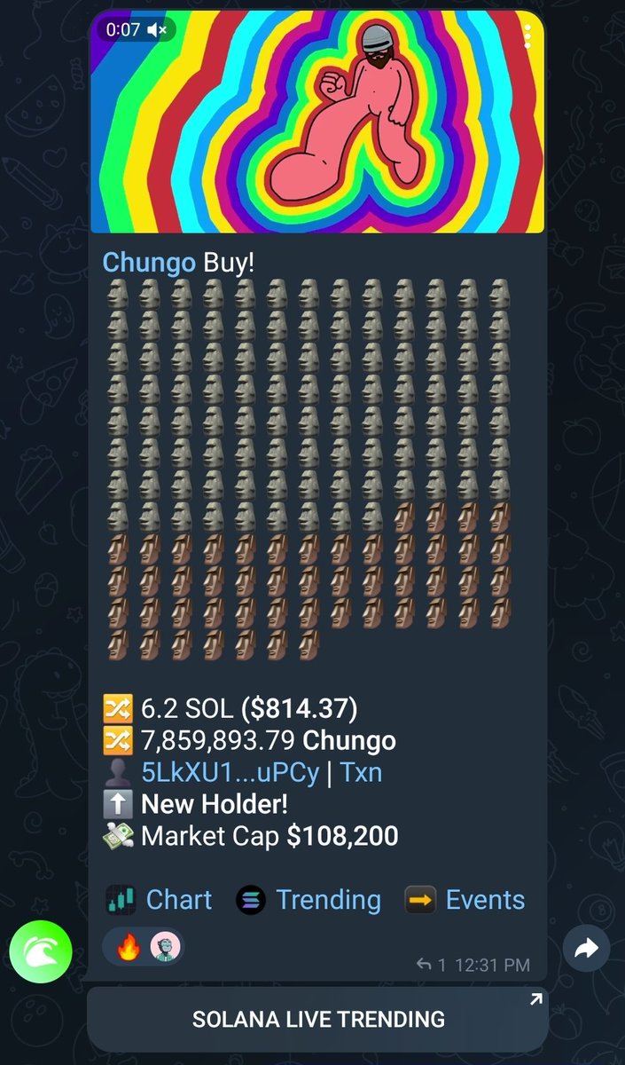 Larger buys starting come into <a href="/ChungosNFT/">Chungos</a> , I'm not surprised. Probably the best opportunity on #Solana right now $chungo