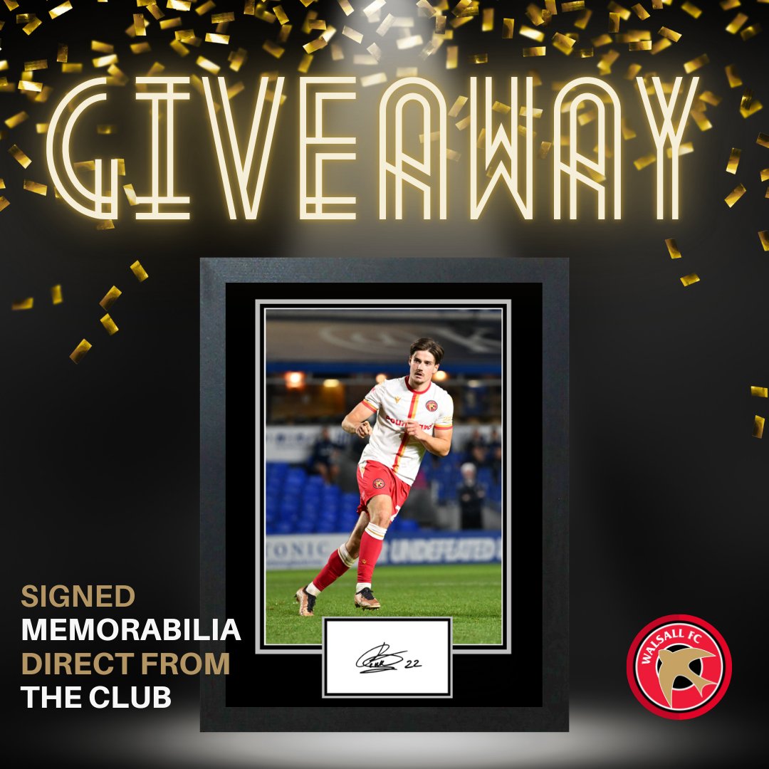 From_The_Club's tweet photo. 🚨COMPETITION TIME🚨

We’ve got an amazing framed signed @jellis_jamie 
@WFCOfficial display to giveaway to celebrate the launch of our brand new 2024/25 range of signed memorabilia in partnership with the club.🏆

1⃣Follow Us (so we can DM you)  
2⃣Like this post 
3⃣ Retweet this post
⭐️Bonus entry for every Walsall fan you tag in  

Winner announced Monday 9th September 🤝 

#Giveaway #competition #wfc #walsallfc #Saddlers