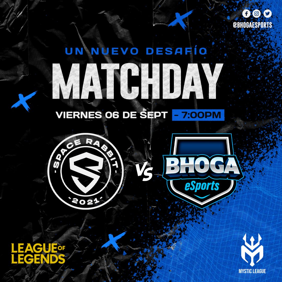 ¡La batalla comienza ahora! Nos enfrentamos a @spacerabbitgg en la @mysticlatam. ¡Vamos a darlo todo y hacer que nuestros fans se sientan orgullosos! #BHOGAeSports #eSports #MatchDay