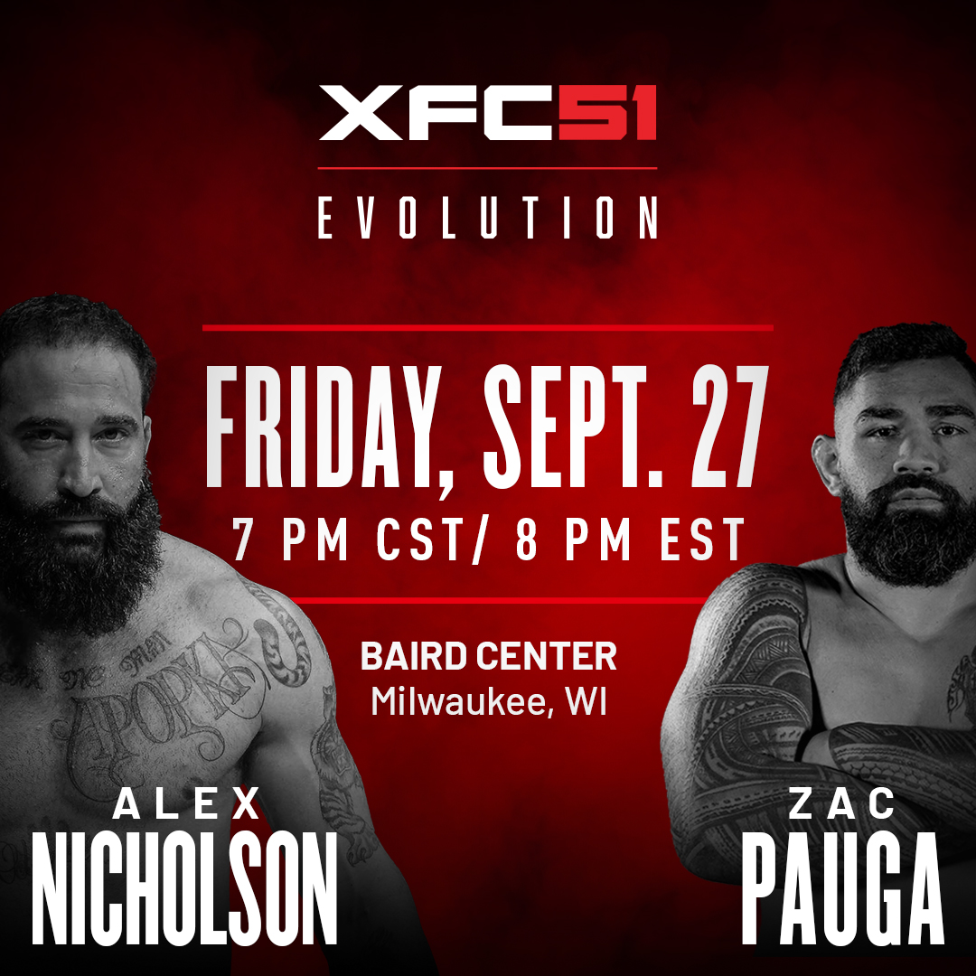 Get ready for an electrifying night of action at XFC 51 Evolution in Milwaukee! 🥊 On Sept. 27, <a href="/BairdCenter/">Baird Center</a> will host top fighters from around the world as they battle it out in the cage. 

Tickets: bit.ly/3X5vHKK