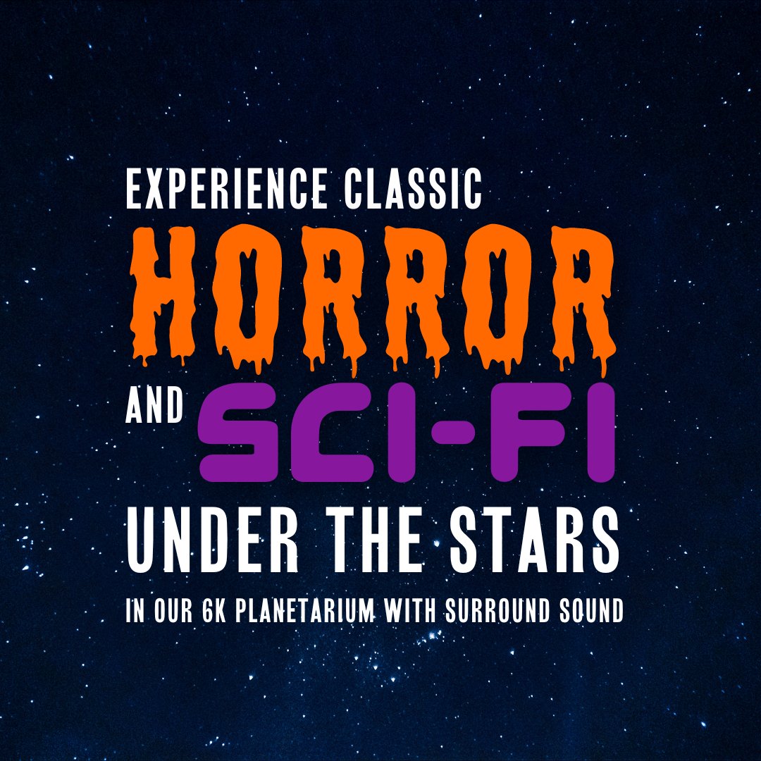 This spooky season, we’re opening our doors in the evening for Planetarium Lates. Prepare for a scare with special showings of The Shining, The Thing (1982), Back to the Future and The Rocky Horror Picture Show.

dynamicearth.org.uk/planetarium-la…