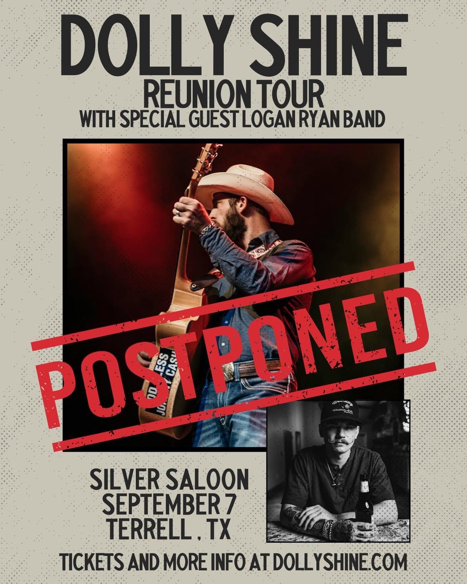 🚨SHOW POSTPONED🚨

Due to illness in the band, our show at Silver Saloon, originally scheduled for tomorrow, September 7th, has been postponed. We're working on rescheduling the date as soon as possible and will keep you updated with any new info.

- Zack, Johnny, Jerrod