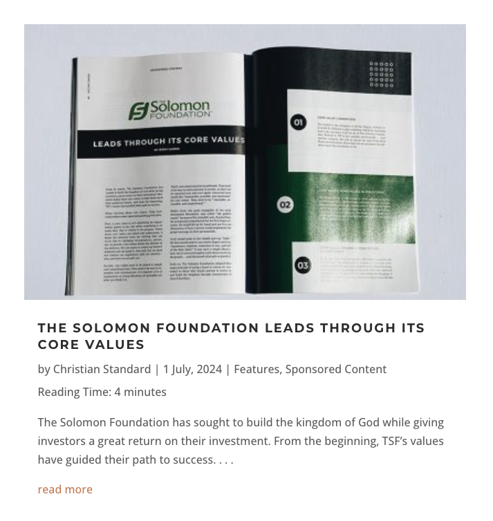 Solomon Foundation  tweet media