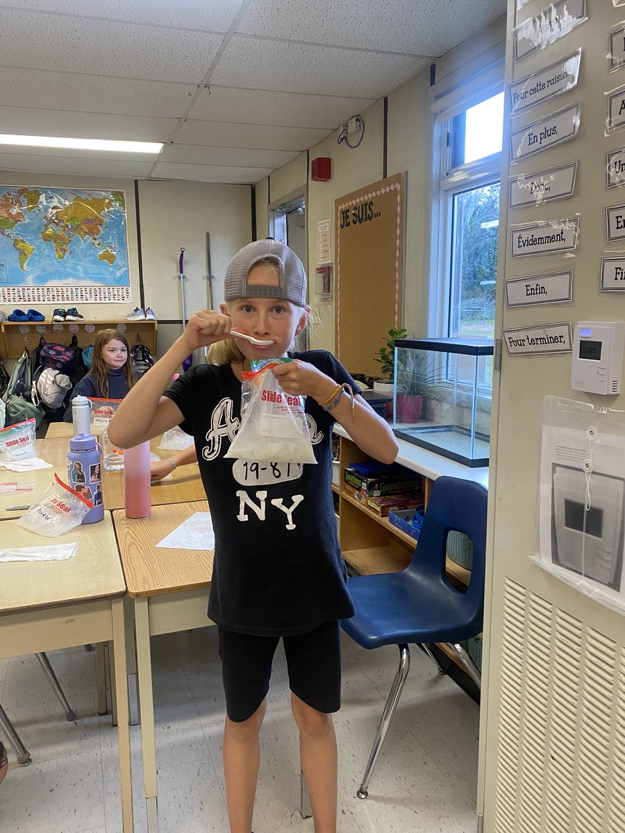 MadameMacKay's tweet photo. First attempt at icecream…failed!!! That’s okay! Like true scientists, we’re regrouping, making changes, and sticking to it until we discover the secret to the most delicious ice-cream ever! Challenge accepted!! Happy Friday!! @GoodfellowPS https://t.co/c7KTg9osBl
