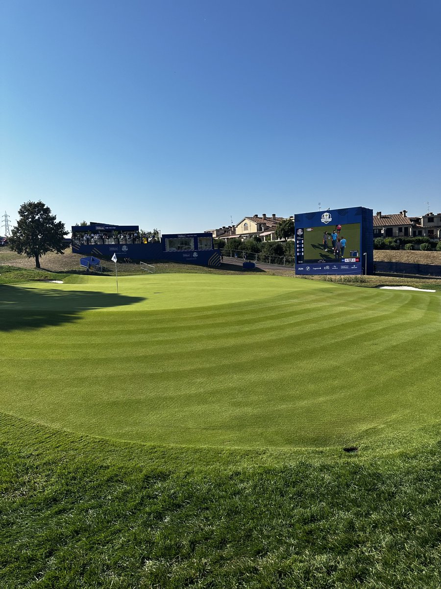 About this time a year ago, we were at the Ryder Cup at Marco Simone G&amp;CC where Pure Dynasty Seeded Paspalum was featured on the tees, fairways, collars, and approaches.
#rydercup #paspalum #championshippaspalum #championshipturfgrass #rydercupmemories <a href="/PureSeed_RPMS/">Pure Seed</a>