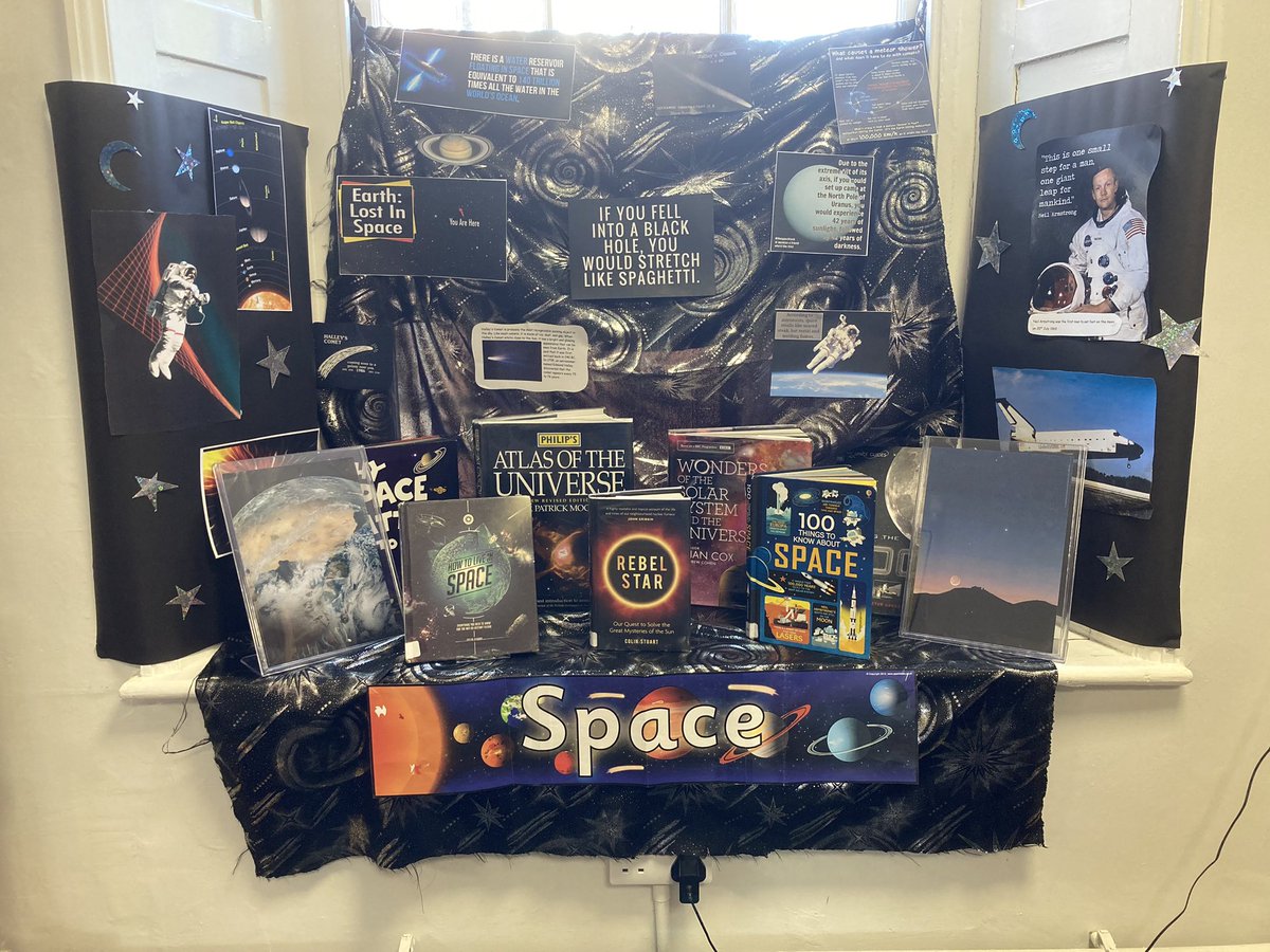 Back to school with an adventure into space!
Thank you to our Student Librarians for their fabulous display 😊
#SpaceExploration