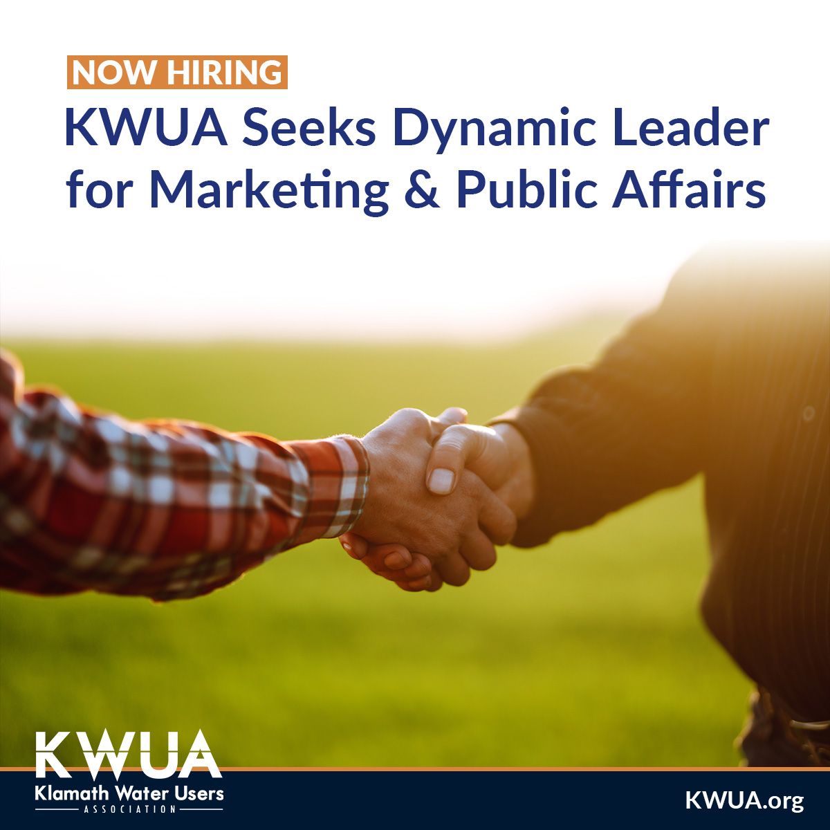 KWUA seeks a Director of Communications to lead marketing and public affairs on water and power issues. The ideal candidate is highly skilled, self-motivated, and driven for success.
Apply today: kwua.org/hiring-directo…
#klamathag #KWUA #marketing #nowhiring #communications