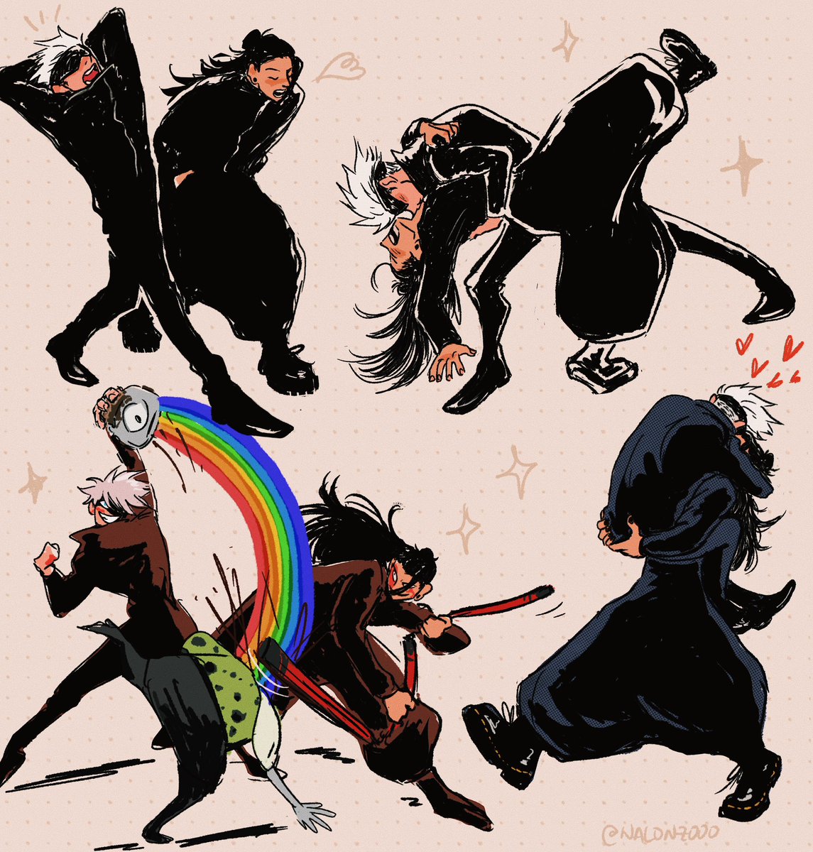 shapes and gestures with my favs #satosugu