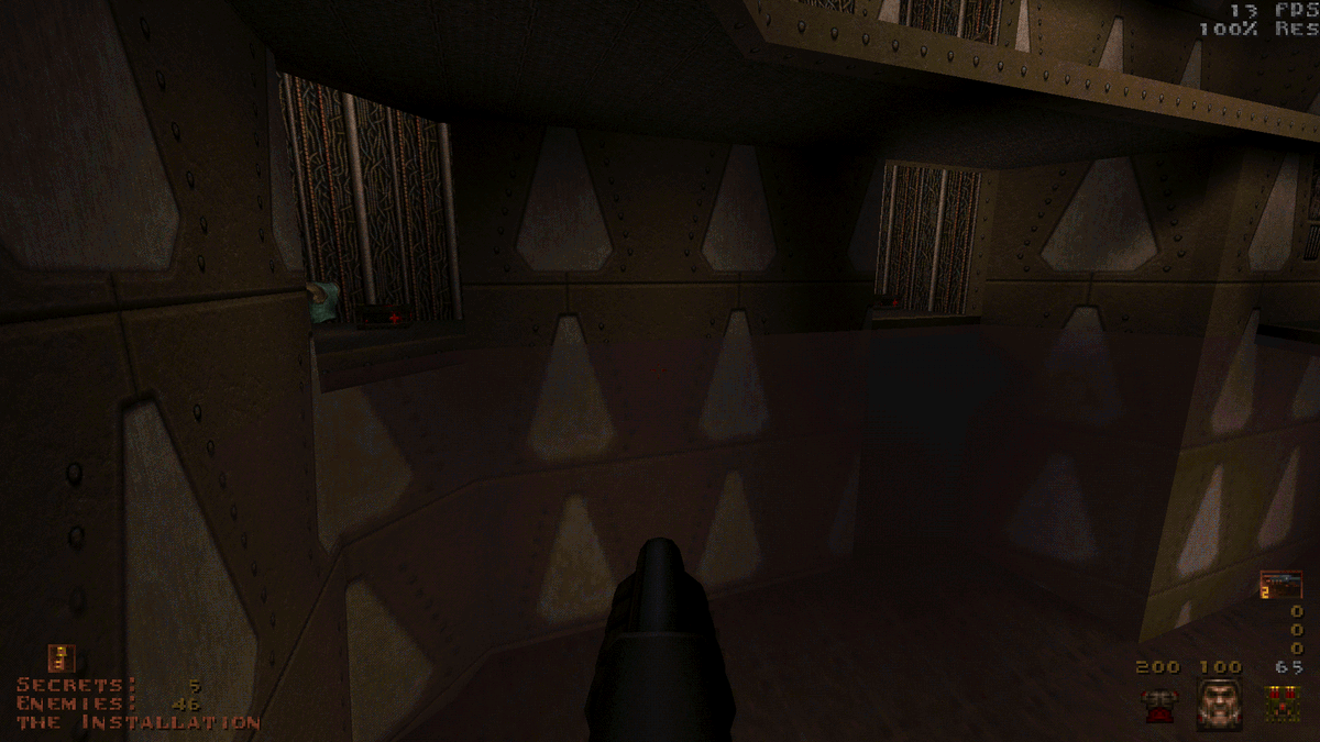 mankrip's tweet photo. Alright, here's volumetric fog for liquid volumes in the #Retroquad engine.
The purpose of this effect is to allow the underwater fog to be also visible from the outside of liquids.
Visually, the results aren't as good as I expected, but in conjunction with blurrier underwater surfaces, it does indeed help to give a good impression of turbidity to liquids.
However, right now the performance is really bad, so I'm not sure if I'll keep it.