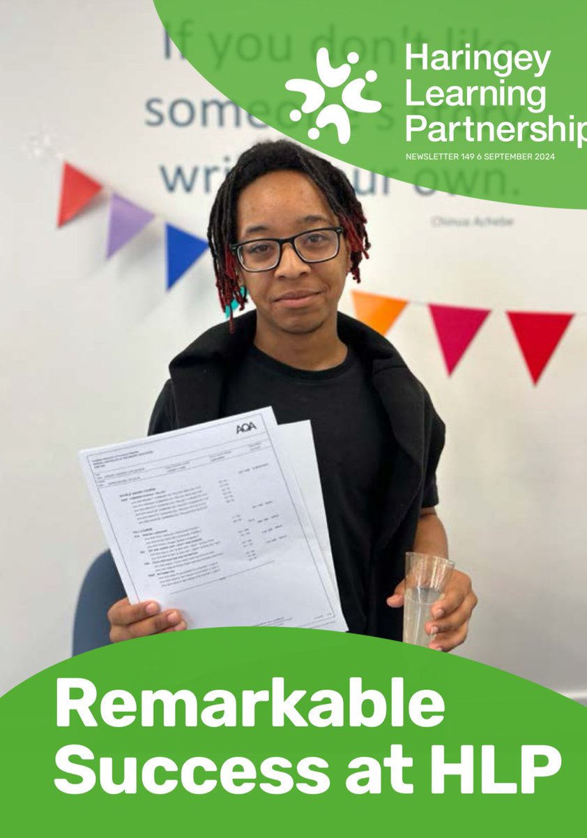 Hot off the press! Read the first newsletter of the term here: haringeylearningpartnership.org/docs/newslette…