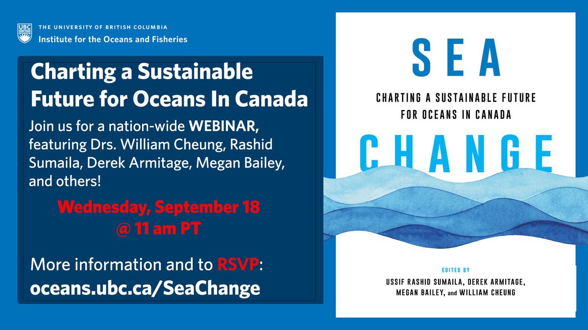 The OceanCanada Partnership (@oceancanada) on Twitter photo Join #WilliamCheung, <a href="/DrRashidSumaila/">Rashid Sumaila</a> , <a href="/fishgovernance/">Megan Bailey</a> , <a href="/ECGGroup/">Derek Armitage</a> and more on September 18, 2024 @ 11 am PT for the final #OceanCanada webinar: Charting a sustainable future for oceans in Canada oceancanada.org/webinar-charti⦠register: oceans.ubc.ca/seachange/ Join #WilliamCheung, <a href="/DrRashidSumaila/">Rashid Sumaila</a> , <a href="/fishgovernance/">Megan Bailey</a> , <a href="/ECGGroup/">Derek Armitage</a> and more on September 18, 2024 @ 11 am PT for the final #OceanCanada webinar: Charting a sustainable future for oceans in Canada oceancanada.org/webinar-charti⦠register: oceans.ubc.ca/seachange/