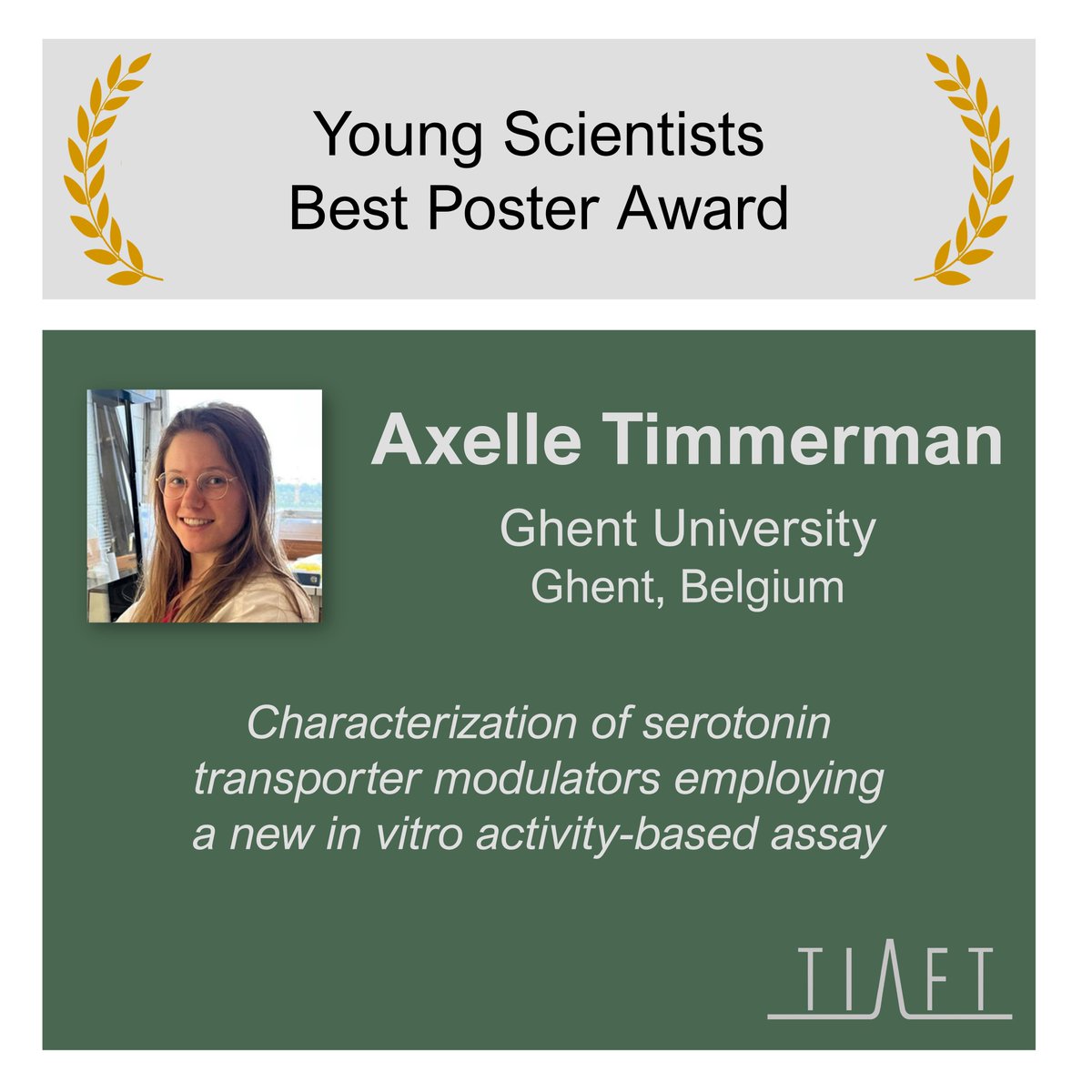 Congratulations to Axelle Timmerman, <a href="/AxelleTimmerman/">Axelle Timmerman</a>, from Ghent University (Belgium) - winner of the #TIAFT2024 #YSC #BestPoster award!