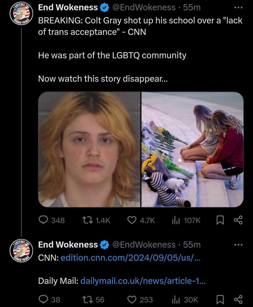 brndxix's tweet image. EndWokeness made this tweet “disappear” after realizing he’s an idiot that can’t read