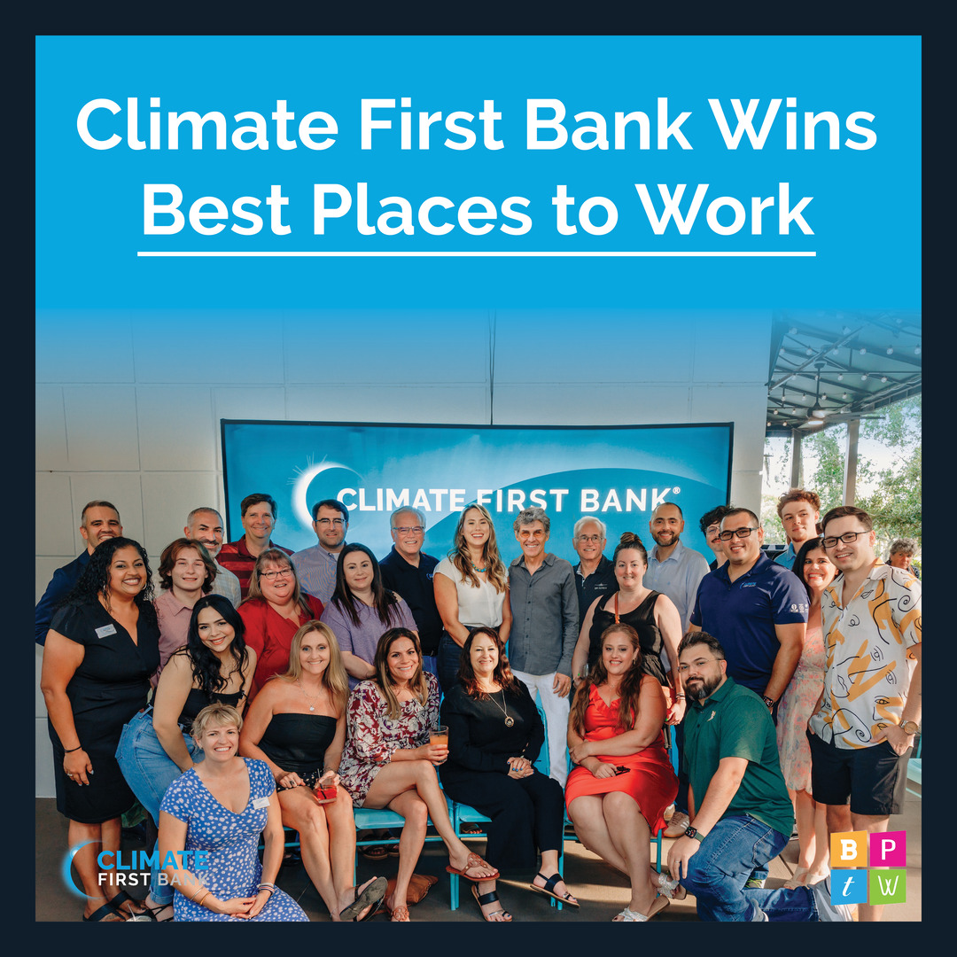 Climate First Bank (@climate1stbank) on Twitter photo The <a href="/OBJUpdate/">Orlando Business Journal</a> has named Climate First Bank one of 2024's Best Places to Work! πWe believe that a positive workplace culture drives success, and we have our team to thank for that. π Read more here: bit.ly/4ea9qm0 π #climatecrisis #sustainability #orlando #banking The <a href="/OBJUpdate/">Orlando Business Journal</a> has named Climate First Bank one of 2024's Best Places to Work! πWe believe that a positive workplace culture drives success, and we have our team to thank for that. π Read more here: bit.ly/4ea9qm0 π #climatecrisis #sustainability #orlando #banking