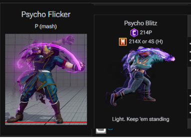 NcFailcant's tweet photo. Why did they swap Ed's move names between SFV - 6? I never realized until watching tournaments recently and felt like I had a stroke, cause I've been calling these moves the SFV Names, because Snatcher makes waaay more sense than Flicker for a grab move https://t.co/EhSx9mrhmT