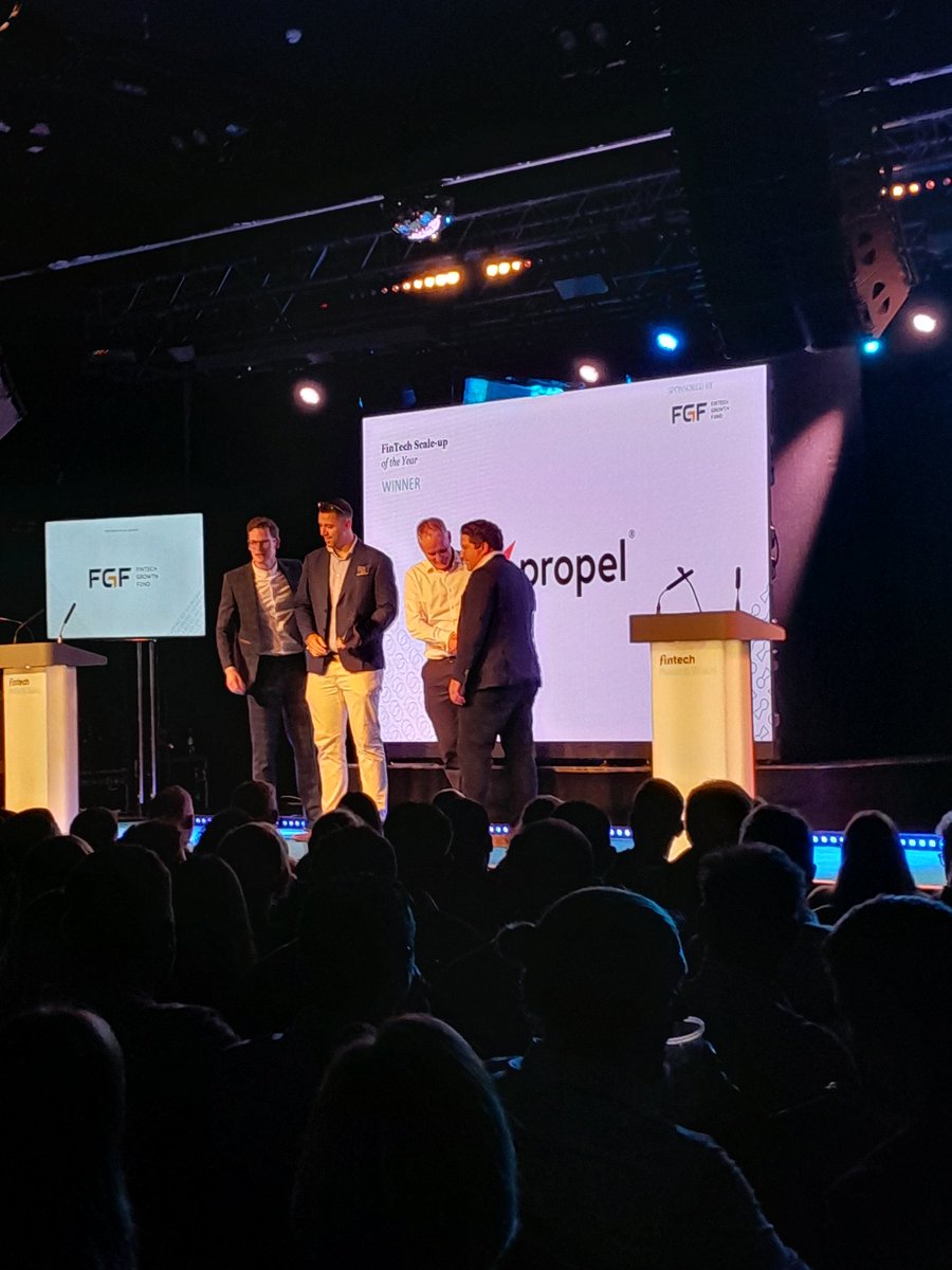 FinTech Awards Wales (@fintechwales) on Twitter photo Up next, we have Scale-up of the year, this award is kindly sponsored by <a href="/FundFintech/">FinTech Growth Fund</a>
Congratulations to our winner <a href="/PropelFinance/">Propel Finance</a> #fintechawardswales Up next, we have Scale-up of the year, this award is kindly sponsored by <a href="/FundFintech/">FinTech Growth Fund</a>
Congratulations to our winner <a href="/PropelFinance/">Propel Finance</a> #fintechawardswales